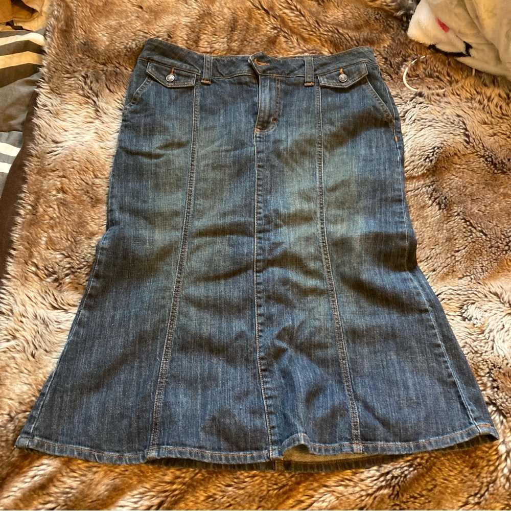 Vintage Tommy Hilfiger Denim Maxi Skirt 💋